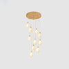 Germoglio Chandelier – Elegant Floral Pendant Light with Brass Accents | Alsolight