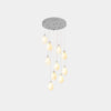 Germoglio Chandelier – Elegant Floral Pendant Light with Brass Accents | Alsolight