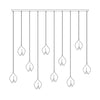 Germoglio Chandelier – Elegant Floral Pendant Light with Brass Accents | Alsolight