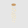 Germoglio Chandelier – Elegant Floral Pendant Light with Brass Accents | Alsolight
