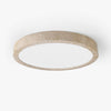 Horizon Round Ceiling Light – Yellow Travertine Elegance & Warm Glow | Alsolight