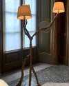 Ines Floor Lamp – Unique Handcrafted Design with Fabrics & Brass | Alsolight