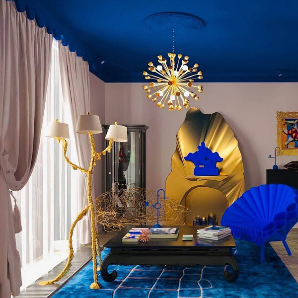Ines Floor Lamp – Unique Handcrafted Design with Fabrics & Brass | Alsolight