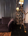 Ines Floor Lamp – Unique Handcrafted Design with Fabrics & Brass | Alsolight