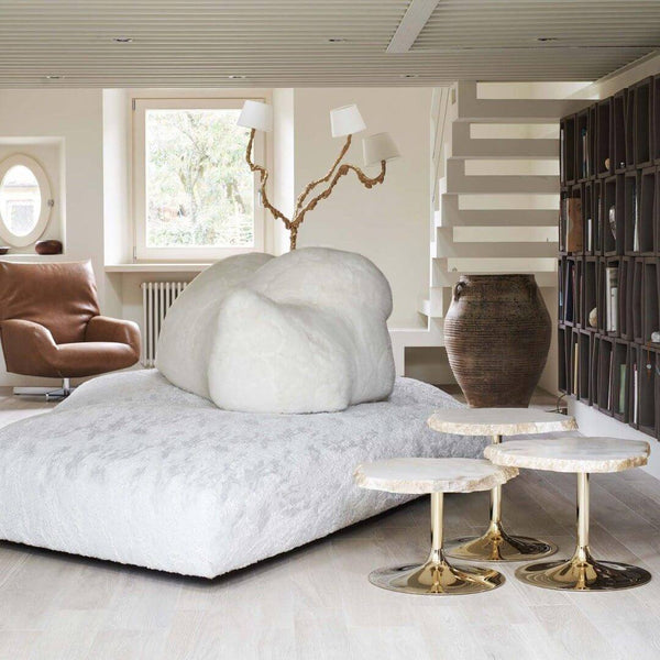 Ines Floor Lamp – Unique Handcrafted Design with Fabrics & Brass | Alsolight
