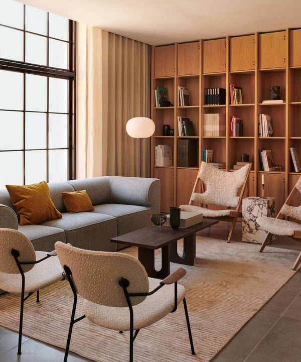 Jwda Floor Lamp – Yellow Travertine & Marble with Artistic Design | Alsolight