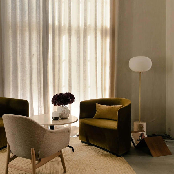 Jwda Floor Lamp – Yellow Travertine & Marble with Artistic Design | Alsolight