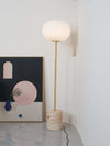 Jwda Floor Lamp – Yellow Travertine & Marble with Artistic Design | Alsolight