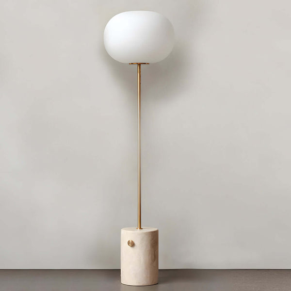 Jwda Floor Lamp – Yellow Travertine & Marble with Artistic Design | Alsolight