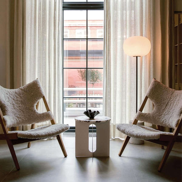 Jwda Floor Lamp – Yellow Travertine & Marble with Artistic Design | Alsolight