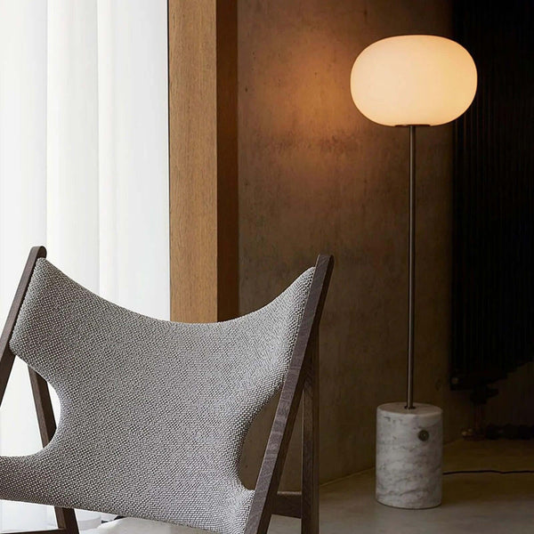 Jwda Floor Lamp – Yellow Travertine & Marble with Artistic Design | Alsolight