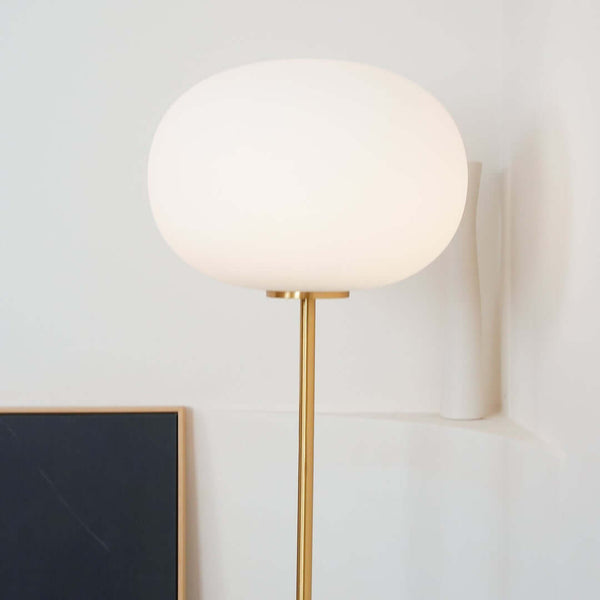 Jwda Floor Lamp – Yellow Travertine & Marble with Artistic Design | Alsolight