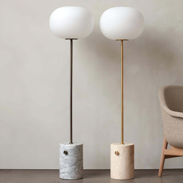 Jwda Floor Lamp – Yellow Travertine & Marble with Artistic Design | Alsolight