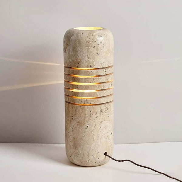 Kota Floor Lamp – Elegant Yellow Travertine Design for Modern Spaces | Alsolight