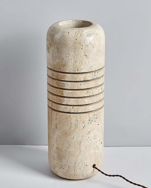 Kota Floor Lamp – Elegant Yellow Travertine Design for Modern Spaces | Alsolight