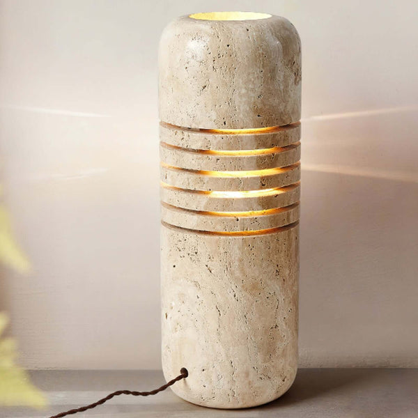 Kota Floor Lamp – Elegant Yellow Travertine Design for Modern Spaces | Alsolight