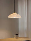 Kubah Alabaster Pendant Lamp – Elegant Art Deco Dome Light | Alsolight