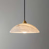 Kubah Alabaster Pendant Lamp – Elegant Art Deco Dome Light | Alsolight