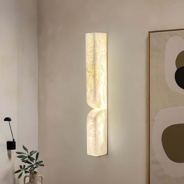 Labra Wall Light – Elegant LED Alabaster Sconce for Ambient Glow | Alsolight