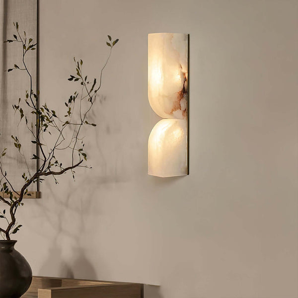 Labra Wall Light – Elegant LED Alabaster Sconce for Ambient Glow | Alsolight