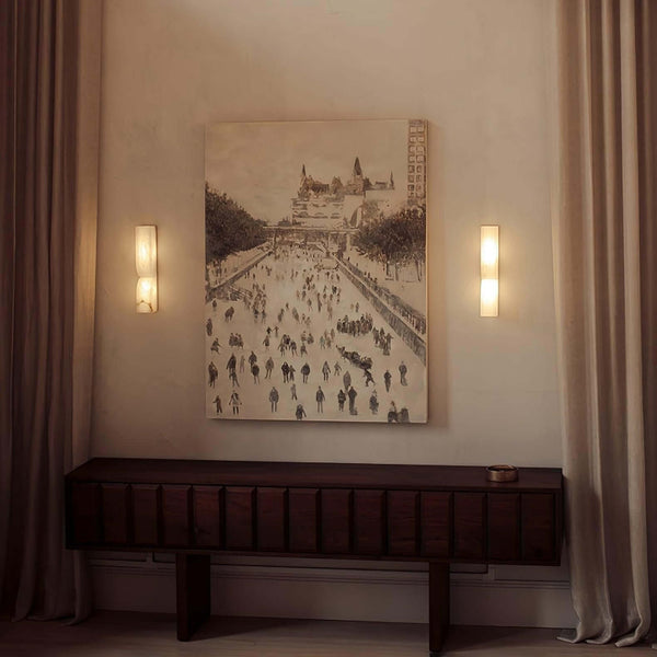 Labra Wall Light – Elegant LED Alabaster Sconce for Ambient Glow | Alsolight