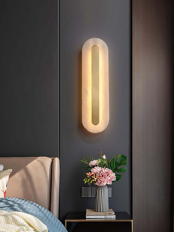 Lavilla Wall Lamp – Simple Alabaster Wall Sconce for Elegant Spaces | Alsolight