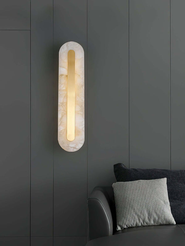 Lavilla Wall Lamp – Simple Alabaster Wall Sconce for Elegant Spaces | Alsolight