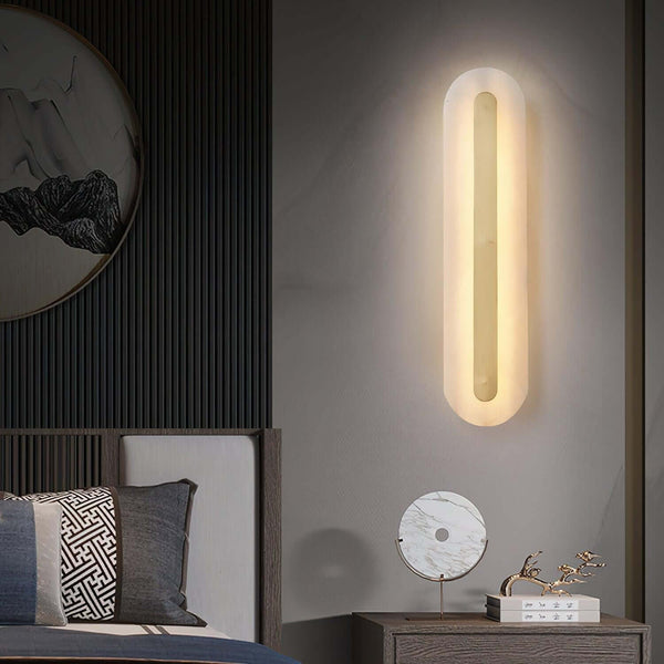 Lavilla Wall Lamp – Simple Alabaster Wall Sconce for Elegant Spaces | Alsolight