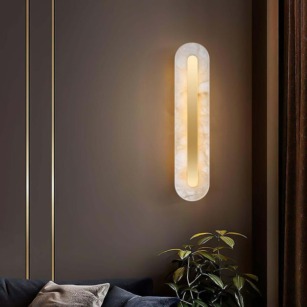 Lavilla Wall Lamp – Simple Alabaster Wall Sconce for Elegant Spaces | Alsolight