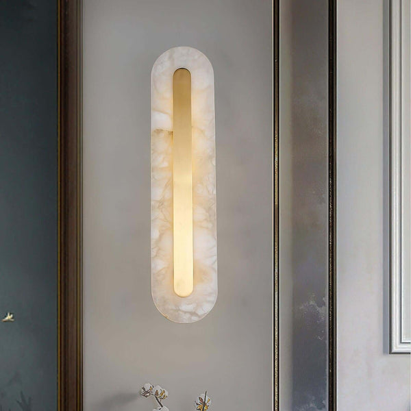 Lavilla Wall Lamp – Simple Alabaster Wall Sconce for Elegant Spaces | Alsolight