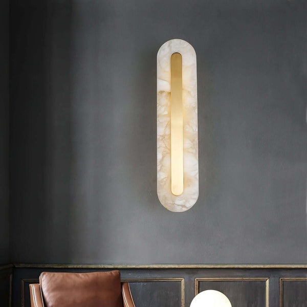 Lavilla Wall Lamp – Simple Alabaster Wall Sconce for Elegant Spaces | Alsolight