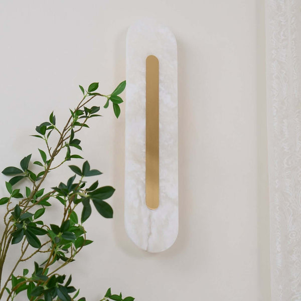 Lavilla Wall Lamp – Simple Alabaster Wall Sconce for Elegant Spaces | Alsolight