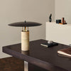 Luna Table Lamp – Yellow Travertine Small Simple Decorative Light | Alsolight