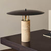 Luna Table Lamp – Yellow Travertine Small Simple Decorative Light | Alsolight