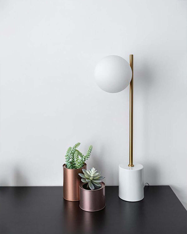 Lurac Table Lamp – Marble Nordic Style, Minimalist Shade, Office Decor | Alsolight