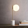 Lurac Table Lamp – Marble Nordic Style, Minimalist Shade, Office Decor | Alsolight