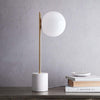 Lurac Table Lamp – Marble Nordic Style, Minimalist Shade, Office Decor | Alsolight