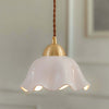 Lustre Chandelier – Mid-Century Brass & Walnut 5-Light Pendant | Alsolight
