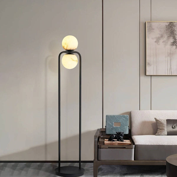 Malihas Alabaster Floor Lamp – Simple, Elegant & Luxurious Lighting | Alsolight