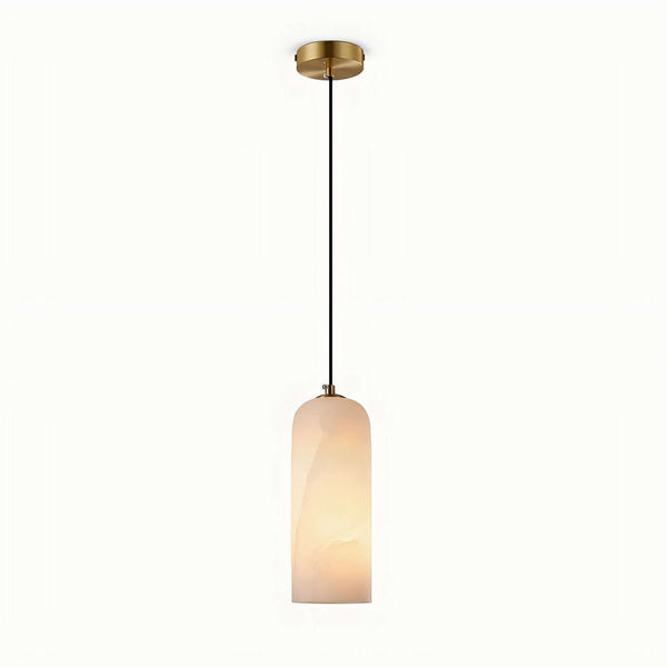 Mid Century Monty Pendant Lamp | Alabaster Shade, Modern Elegance | Alsolight