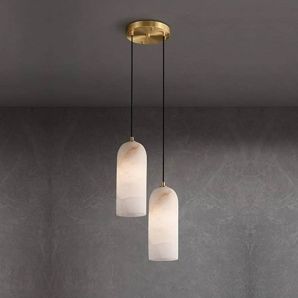 Mid Century Monty Pendant Lamp | Alabaster Shade, Modern Elegance | Alsolight