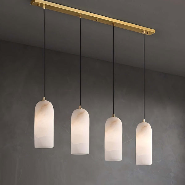 Mid Century Monty Pendant Lamp | Alabaster Shade, Modern Elegance | Alsolight