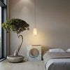 Mid Century Monty Pendant Lamp | Alabaster Shade, Modern Elegance | Alsolight