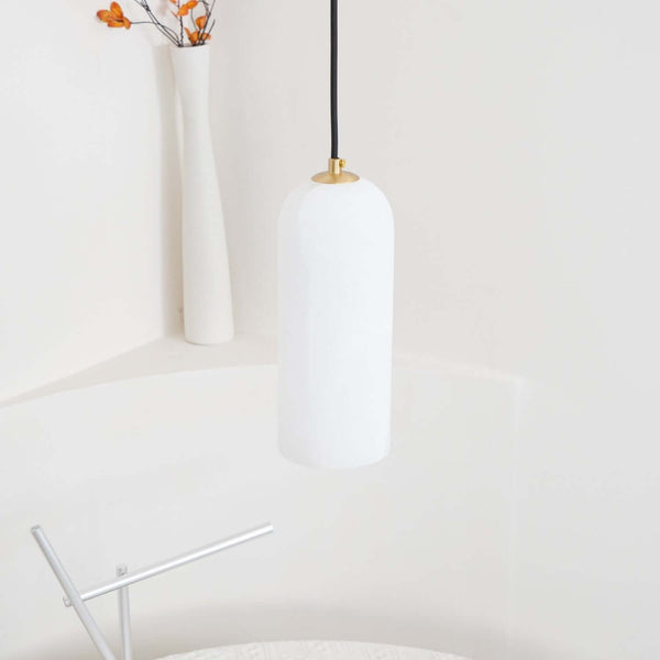 Mid Century Monty Pendant Lamp | Alabaster Shade, Modern Elegance | Alsolight