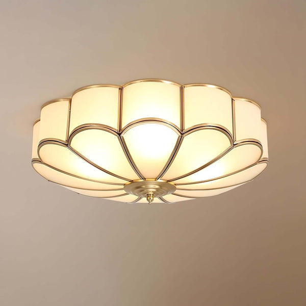 Modern Glass Oukaning Ceiling Light – Frosted Flower Design | Alsolight