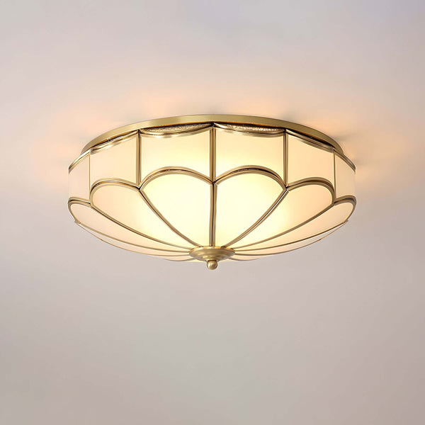 Modern Glass Oukaning Ceiling Light – Frosted Flower Design | Alsolight