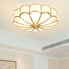 Modern Glass Oukaning Ceiling Light – Frosted Flower Design | Alsolight