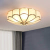 Modern Glass Oukaning Ceiling Light – Frosted Flower Design | Alsolight