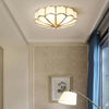 Modern Glass Oukaning Ceiling Light – Frosted Flower Design | Alsolight
