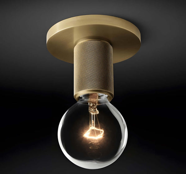 Montaje Flush Mount Light – Simplicity Meets Brass Elegance | Alsolight